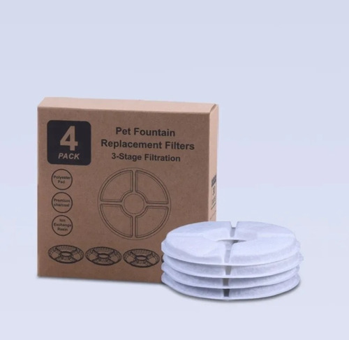 Filtros Bebederos Fuente De Agua Perros Y Gatos Pack X4