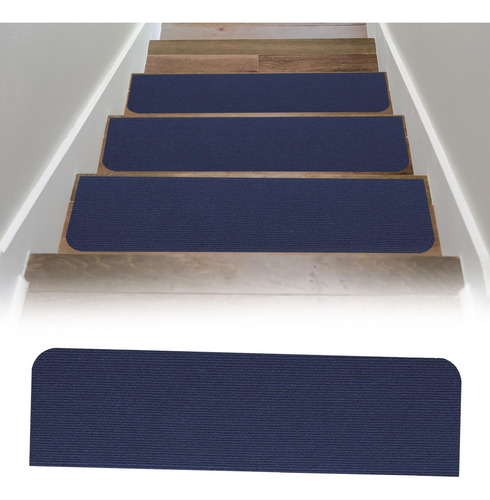 3 Paquete De 2-6 Peldaños De Escalera Alfombra De 20cmx76cm