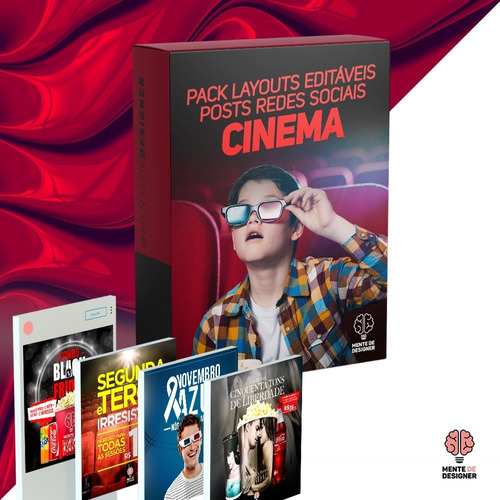 Pack - Posts Redes Sociais - Cinema (psd)