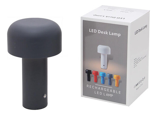 Lampara De Mesa Recargable Con Sensor 3 Intensidades Hongo