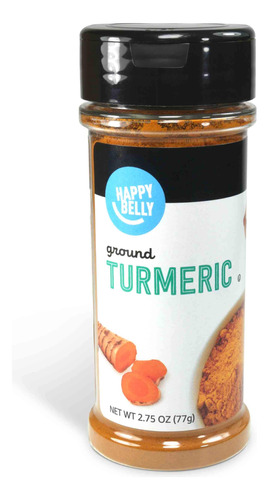 Marca De Amazon, Happy Belly Ground Curmeric, 2.75 Oz