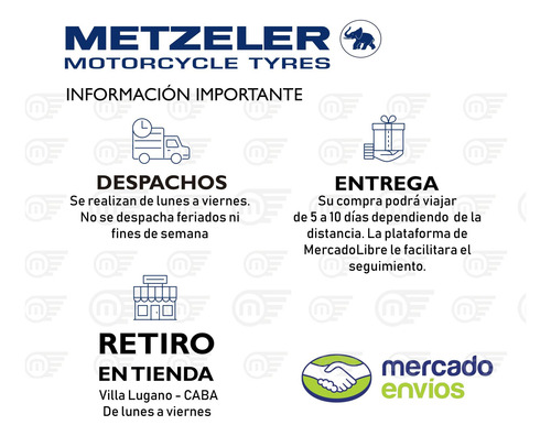 Imagen 6 de 8 de Cubierta Metzeler 150/70r17tl Karoo Street V-strom 650 . Met