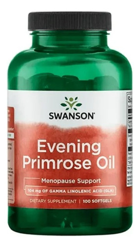 Evening Primrose Oil Aceite 100 Softgel Onagra -swanson
