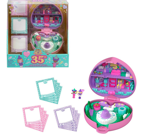 Polly Pocket Set De Juego Compacto Fiesta De Cumpleaños.