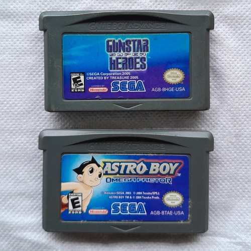 Combo Gunstar Heroes Astro Boy Nintendo Gameboy Advance Gba (Usado)