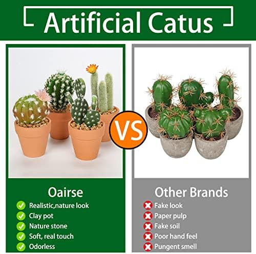 Mini Plantas Artificiales De Cactus En Macetas De Terracota,