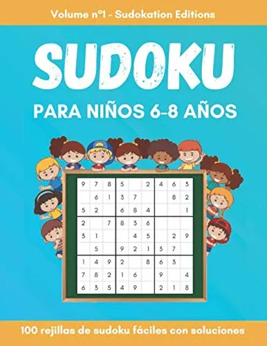 comprar Sudoku Para Niños De 6 A 8 Años: 100 Rompecabezas De Sudoku 
