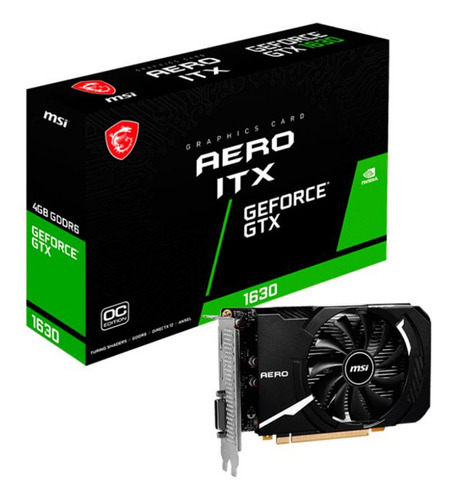 Placa De Video Msi Geforce Gtx 1630 Aero Itx 4gb Oc 