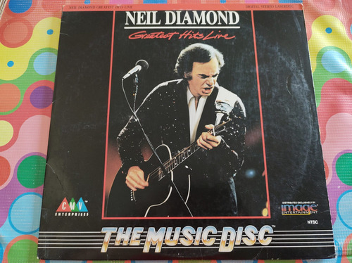 Neil Diamond Lp Greatest Hits Live Láser Disc W