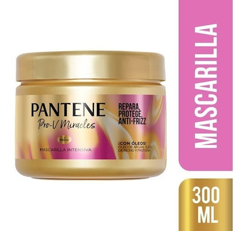 Tratamiento Pantene Reparador Keratina Argán - Pote × 300ml