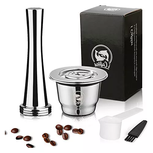 Cápsulas recargables de acero inoxidable, cápsula reutilizable para  cafeteras Nespresso (no todas), cápsula de café de acero inoxidable