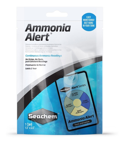 Ammonia Alert Test Medidor Amoniaco Continuo Seachem 