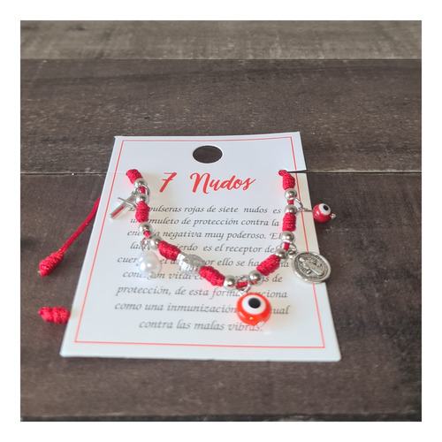 Pulsera 7 Nudos Ojo Protector San Benito Mal De Ojo Suerte