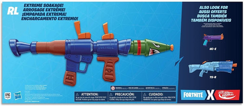 Nerf Fortnite Rl Lanzador De Agua Pistola