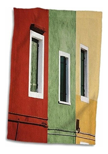 3d Rose Italia Veneto Venecia Burano Casas Multicolores. Tw