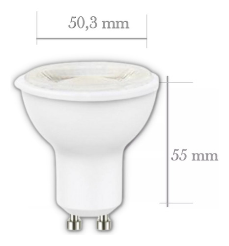 Ampolleta Led Gu10 7 Watts Transparente Pack 10 Und Want