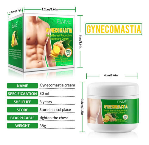 Crema Reafirmante Para Ginecomastia: Quema Grasa Y Aumenta E