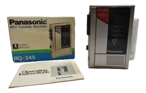 Walkman Mini Cassette Recorder Panasonic Rq-345 Japan 1980