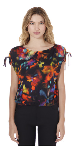Musculosa Estampada C/tiras En Hombros Haide Mujer Asterisco