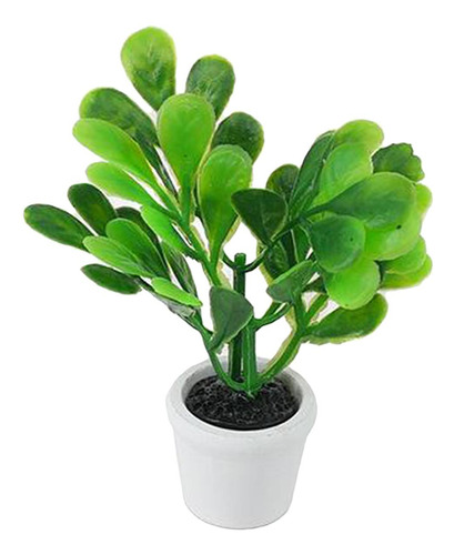 1/12 Casa De Muñecas Miniatura Verde Árbol En Macetas Casa