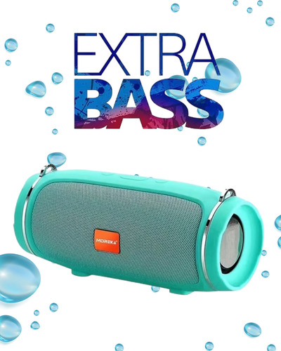 Moreka Bocina Bluetooth Portátil Extra Bass 360 Agua