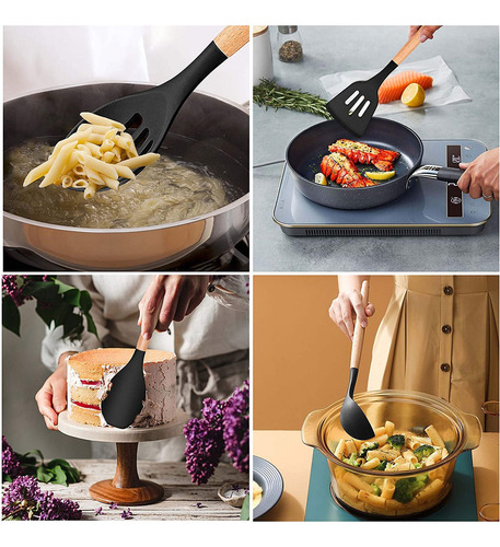 Juego De Utensilios De Cocina Antiadherentes De Silicona