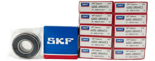 Rodamiento Sello Goma 6202-2rs1c3 Marca Skf 