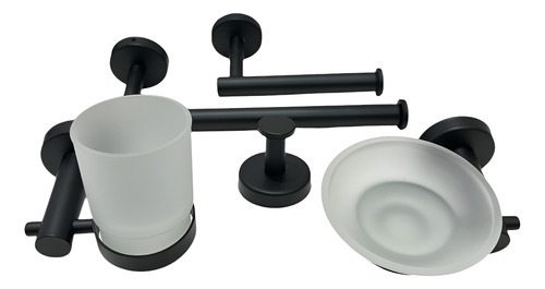 Kit Baño Accesorios 5 Piezas Trevi Daccord Toallero Jabonera