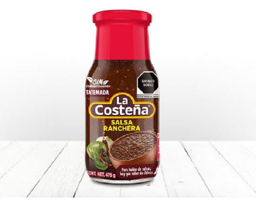 Salsas La Costeña Tatemada Sin Conservadores Cont Net 475 G Ranchera