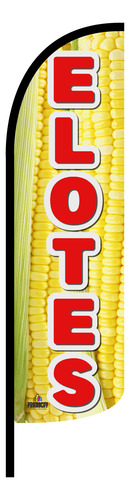 Funda P Bandera Publicitaria Promocity Elotes Completo 4x1 Funda Elotes Completo