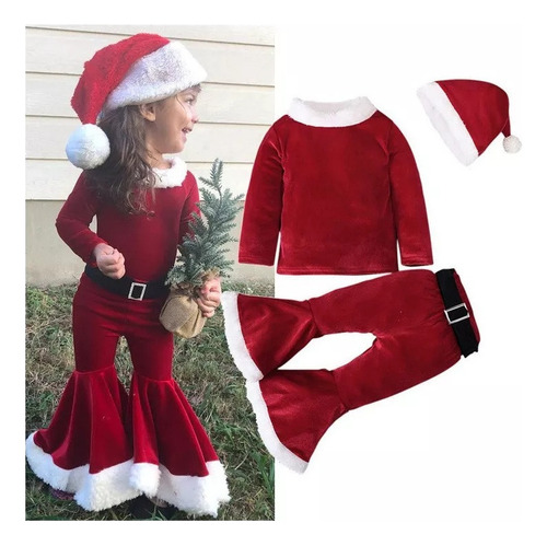 Conjunto De Disfraz De Papá Noel De Navidad Para Niños 2023