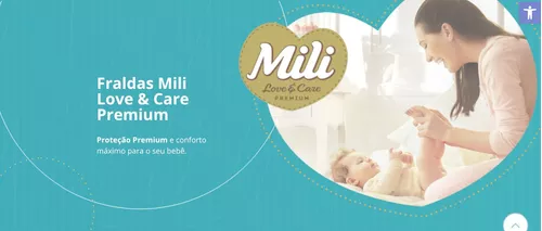 FRALDA MILI LOVE&CARE GIGA XXG 56 UNIDADES