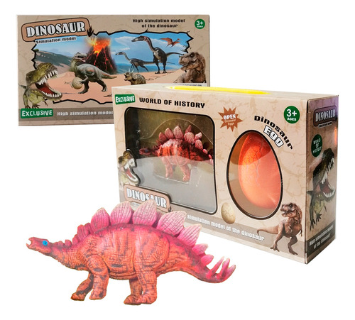 Juguete Dinosaurio Con Huevo Sorpresa - Stegosaurus