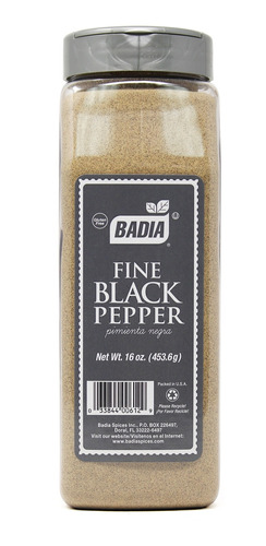 Pimienta Negra Molido Fino Badia 453 Gr