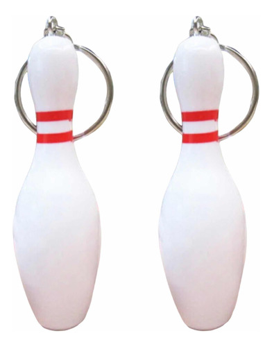 2x Llavero Decorativo Souvenir Boliche Bowling Bolos Pinos