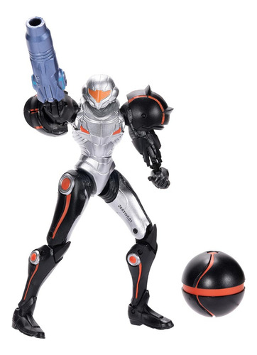 Figura Samus C/ Morph Ball Metroid Nintendo Sunny 4650