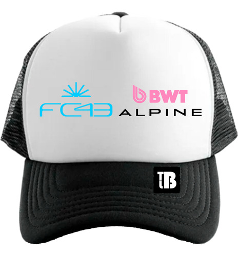Gorra Trucker Alpine Franco Colapinto N°151 Niño Y Adulto Negro Adulto
