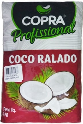 Coco Ralado Flocado Úmiido E Adoçado 1kg Copra