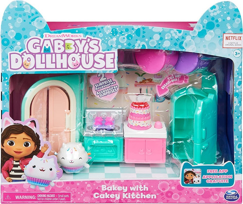 Gabbys Dollhouse Set Cocina Cakey Accesorios 2022