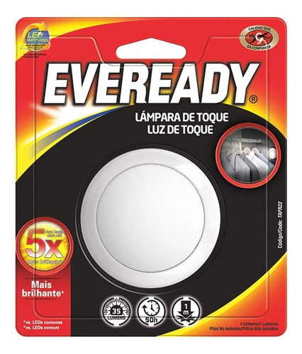 Caja 12 Linternas Led Eveready Luz De Toque Lampara De Noche Linterna Blanco Luz Blanca