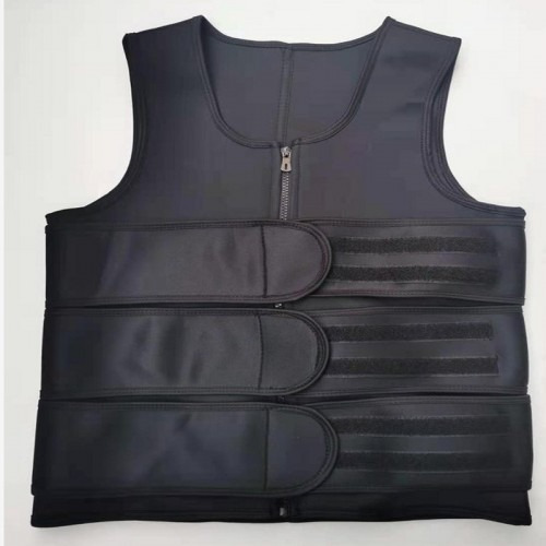 Imagen 4 de 10 de Faja Chaleco De Caballero Neopreno Con 2 Tiras