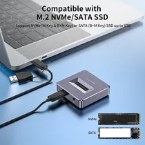 Comprar Lector De Discos Duros Ssd M.2 Nvme B+m Key Usb C 3.1 Gen 2