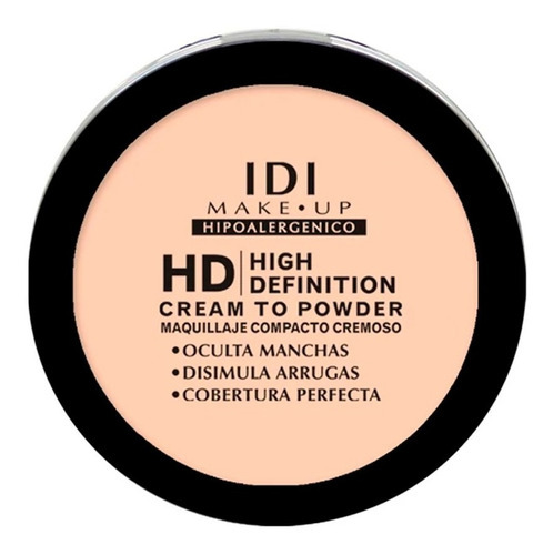 Idi Make Up Maquillaje Compacto Cremoso Hd 02 Basic Beige