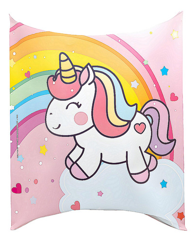 Piñata Carton Unicornio Arco Iris X1 - Cotillón Waf Color Multicolor Unicornio Arcoíris Personaje Unicornio Arcoíris