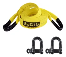 Comprar Cinta Fita Para Reboque E Arraste Budin - 20 Toneladas - 5 Metros - Com Duas Manilha 3\u002F4 - Para Puxar Carros, Veículos Off-road, Caminhonetes, Tratores, Caminhões E Máquinas Pesadas Cabo De Reboque