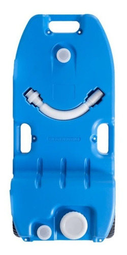 Caixa De Esgoto P/ Água Cinza E Negra Portátil C/ Roda 25ls Cor Azul