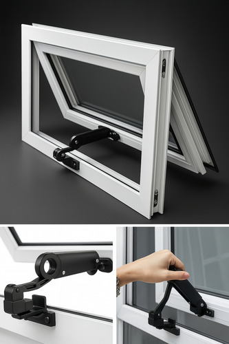 Ventana Proyectante Modena 80x40 | Aluminio Dvh Blanco Blanco