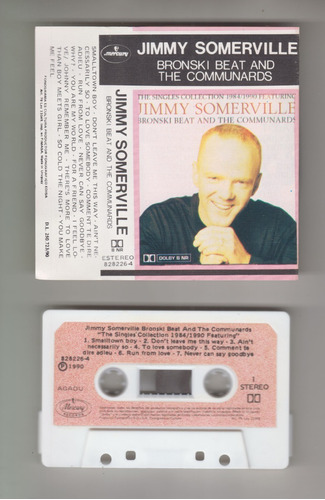 Synth Pop Jimmy Sommerville The Singles Cassete Uruguay 1990