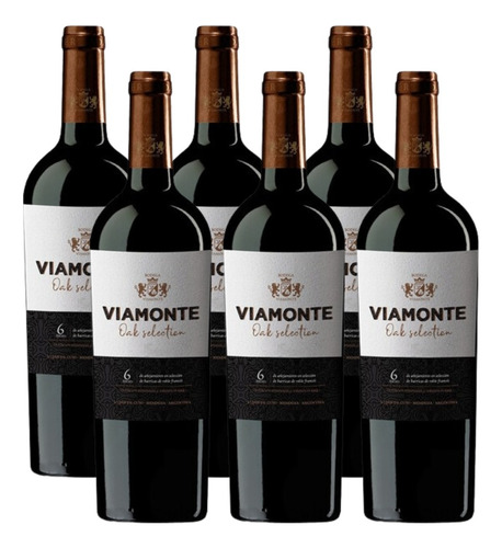 Vino Oak Selection Bonarda 6x750 Ml Bod Viamonte