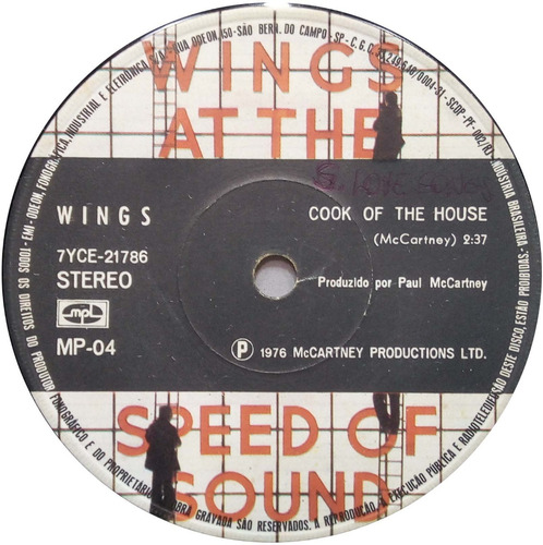 Wings Compacto 1976 Cook Of The House